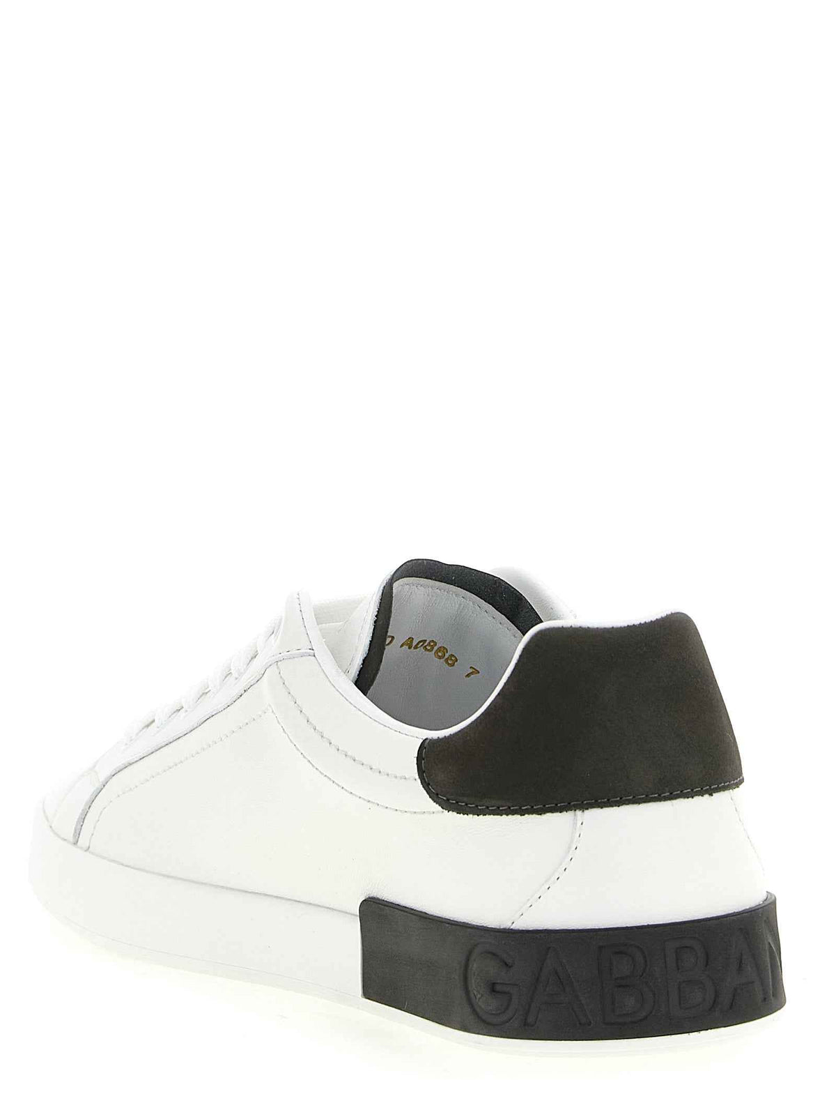 Dolce & Gabbana White Calfskin Low Top Sneakers