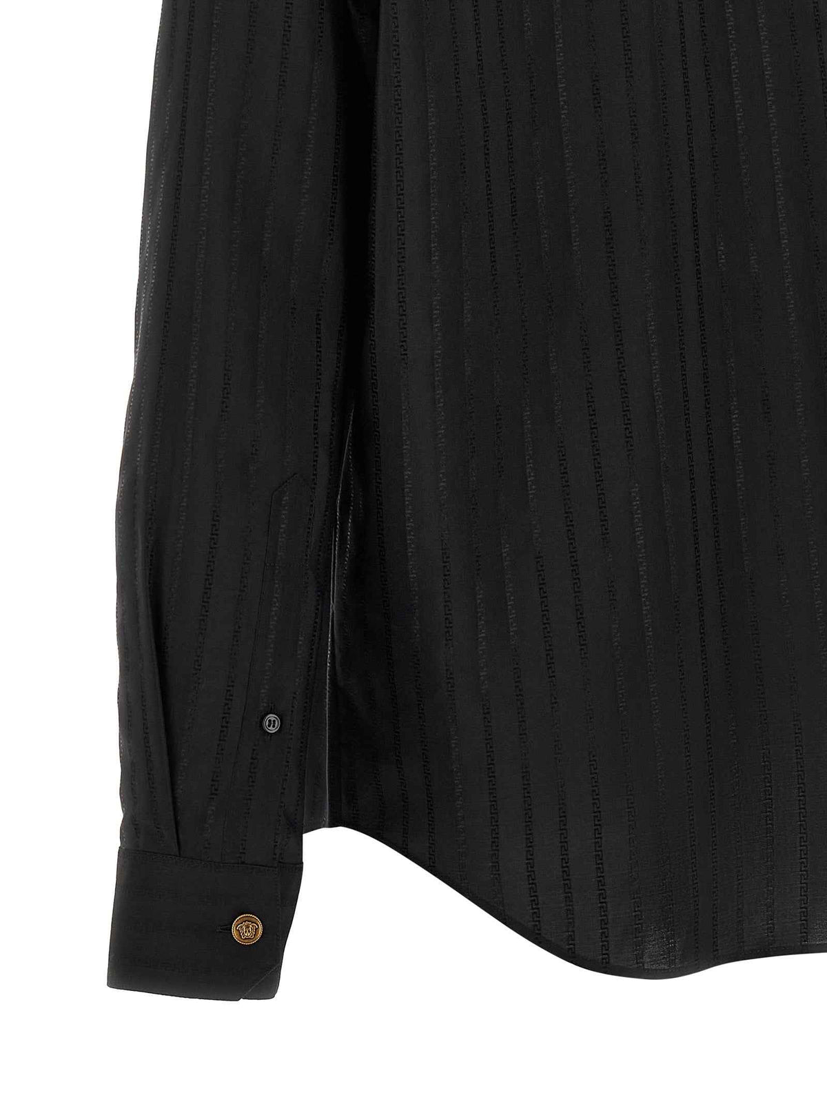 Versace Black Cotton Blouse