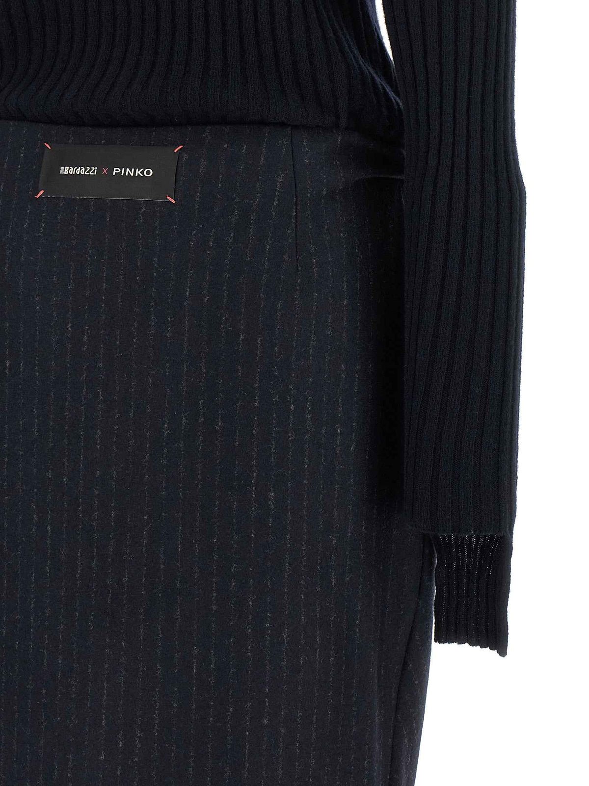 PINKO Blue Polyester Midi Dress