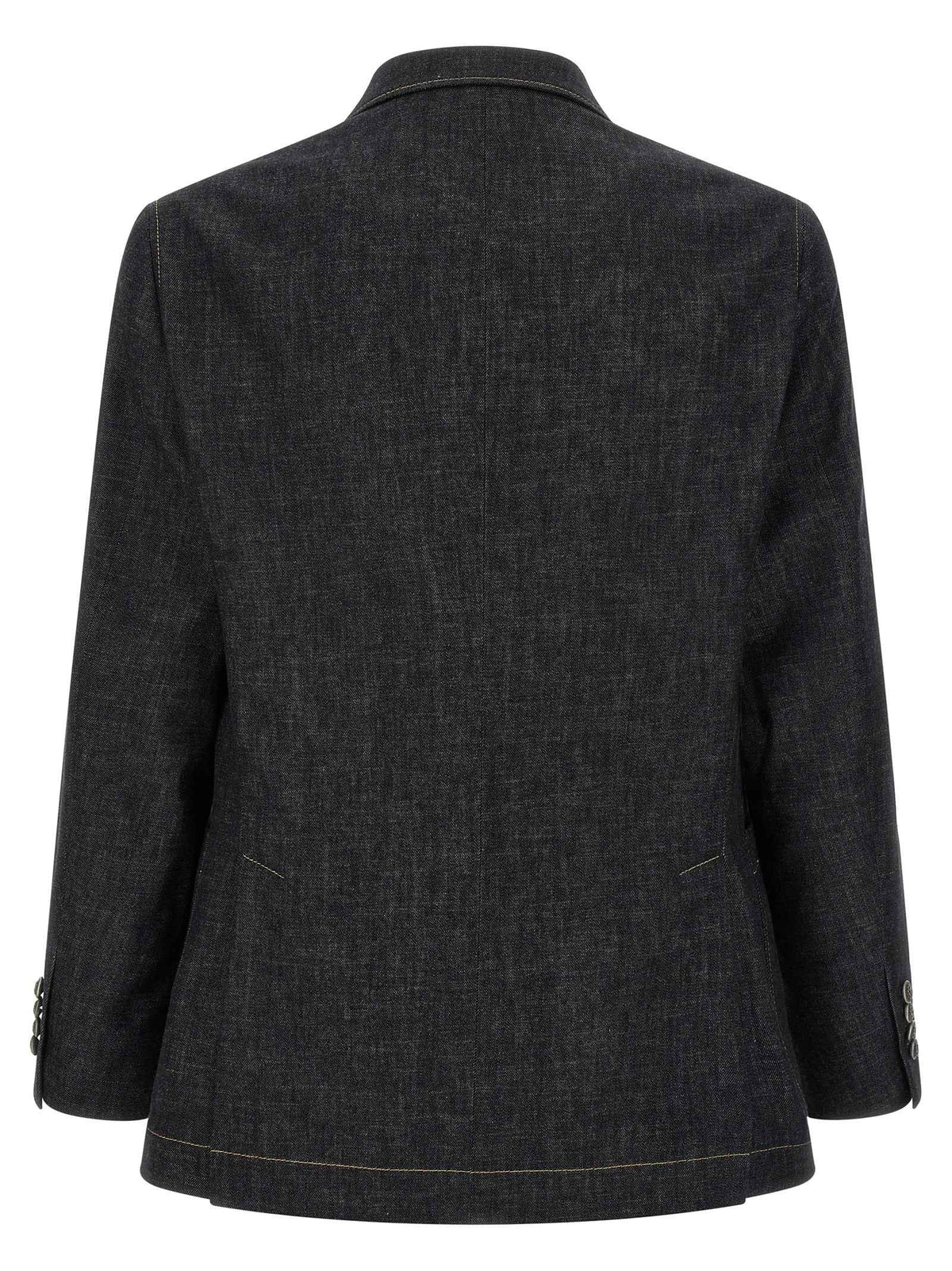 Brunello Cucinelli Blue Cotton Blazer