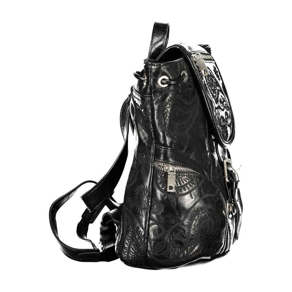 Desigual Black Polyurethane Women's Backpack