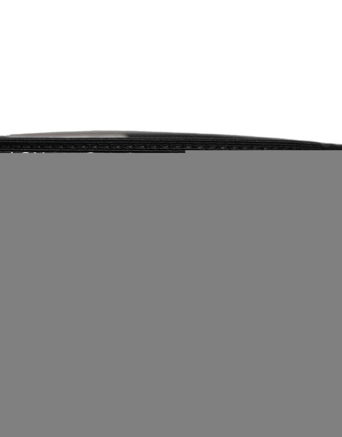 Dolce & Gabbana Black Fabric Leather Barcode Silver Buckle Belt