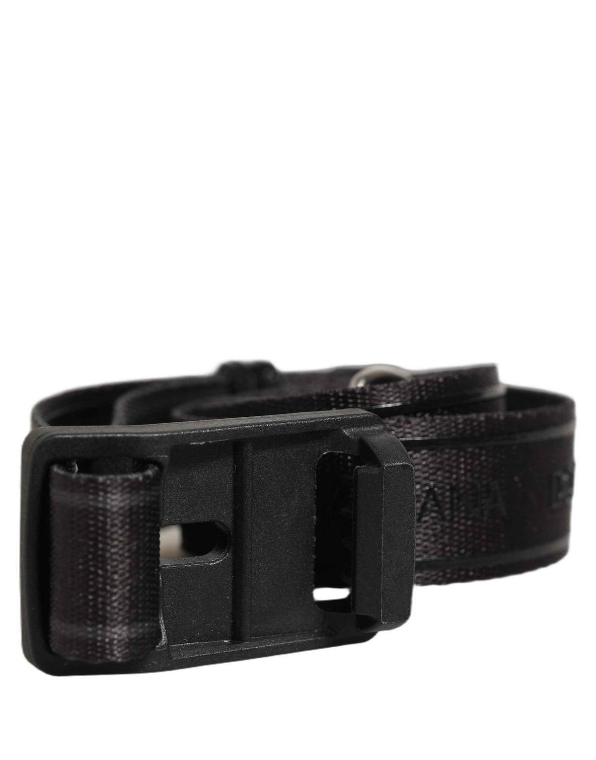 Dolce & Gabbana Men Black Nylon Webbing Plastic Buckle Belt