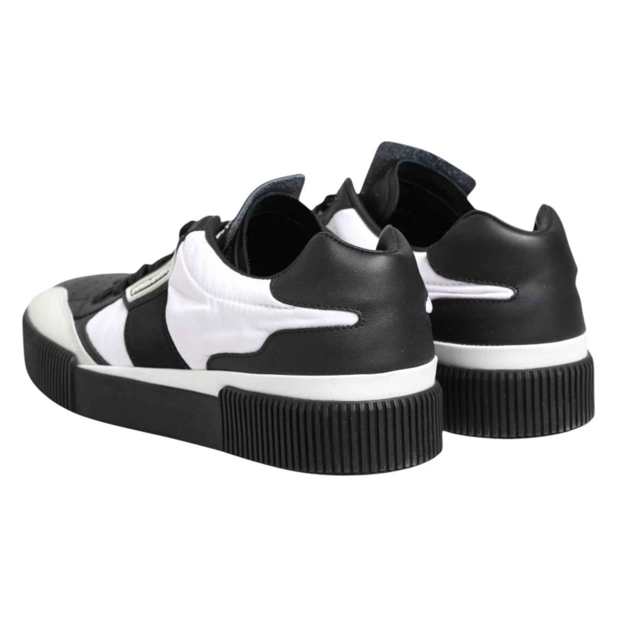Dolce & Gabbana Black White MIAMI Low Top Men Sneakers Shoes