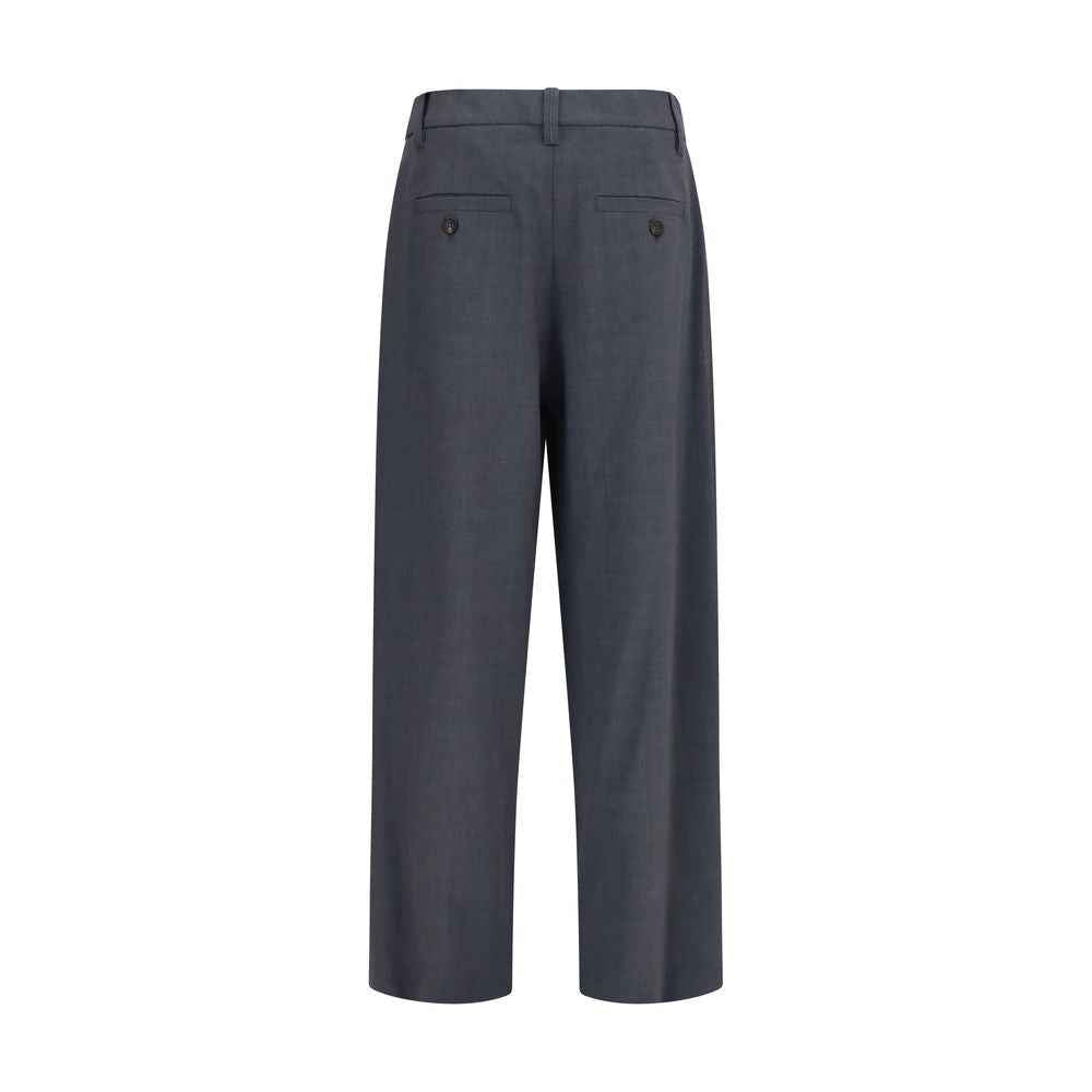 Brunello Cucinelli Gray Wool Oves Aries Dress Pants