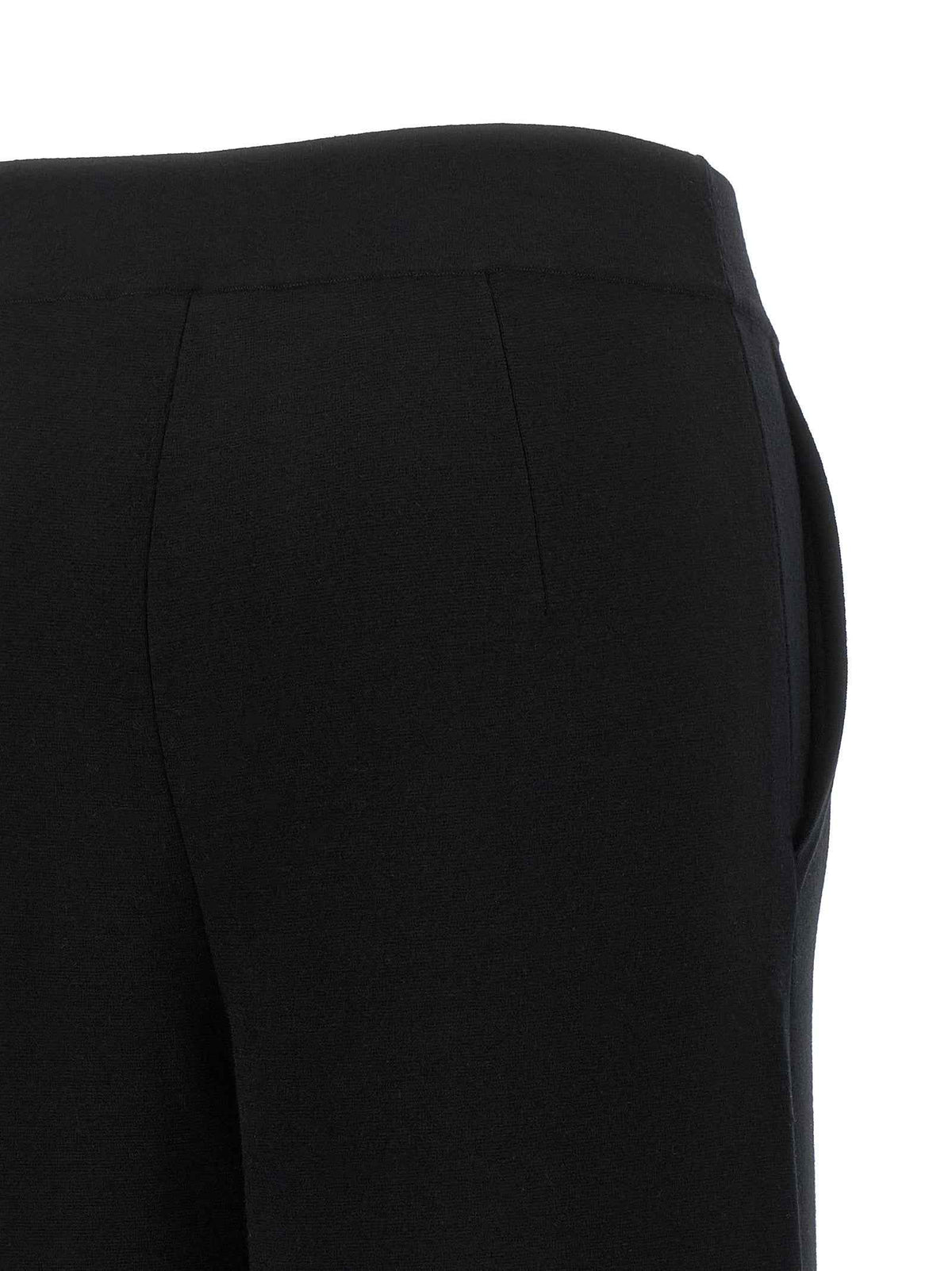 Max Mara Black Wool Casual Pants