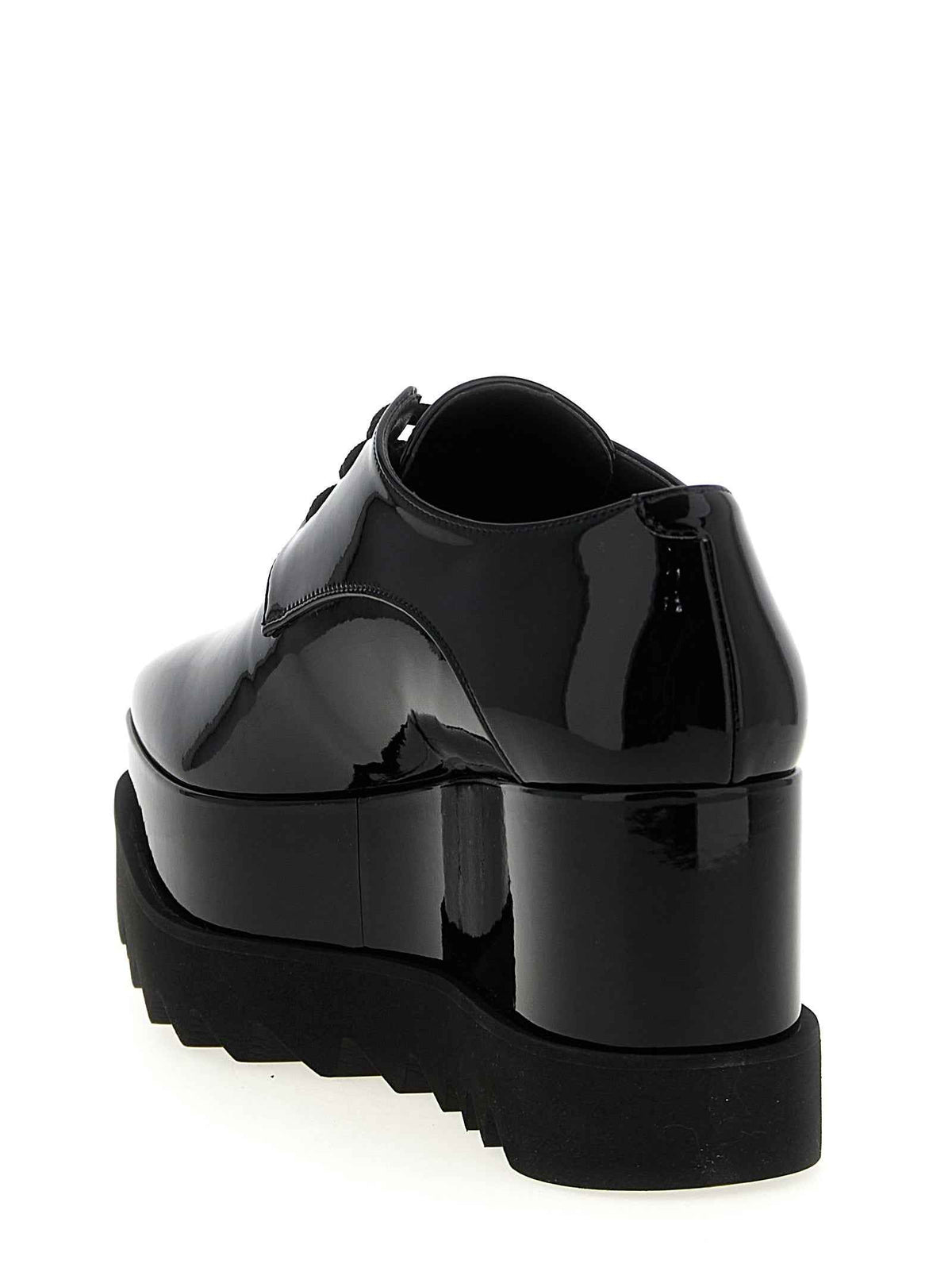 Stella McCartney Black Polyethylene Wedge Sandals