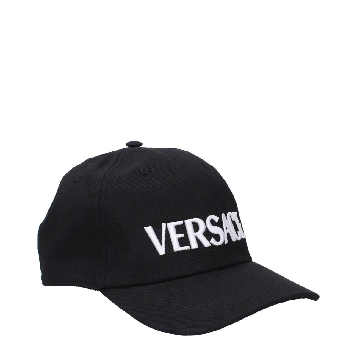 Versace Black Cotton Cap (Baseball Hat)