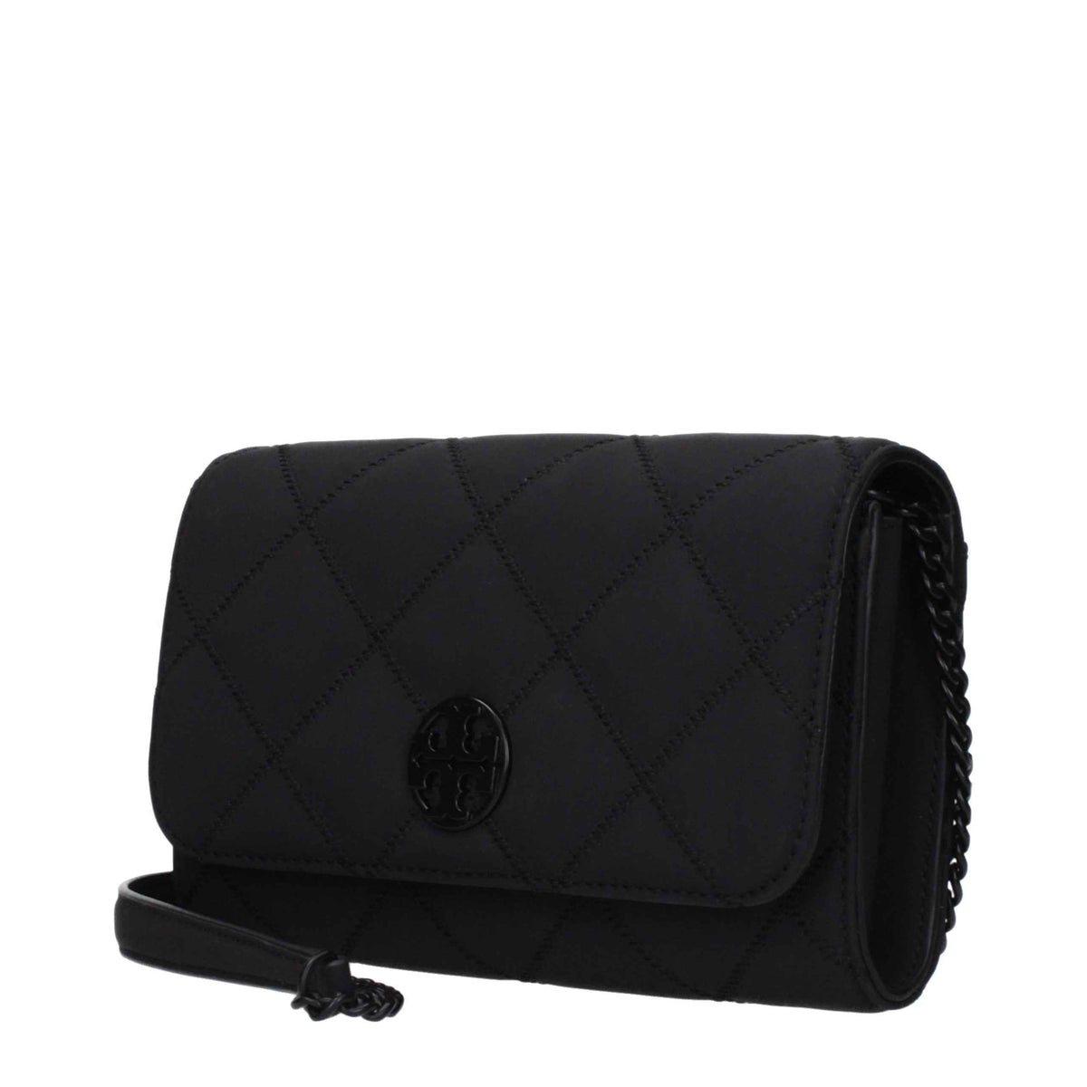 Tory Burch Black Leather Clutch Bag