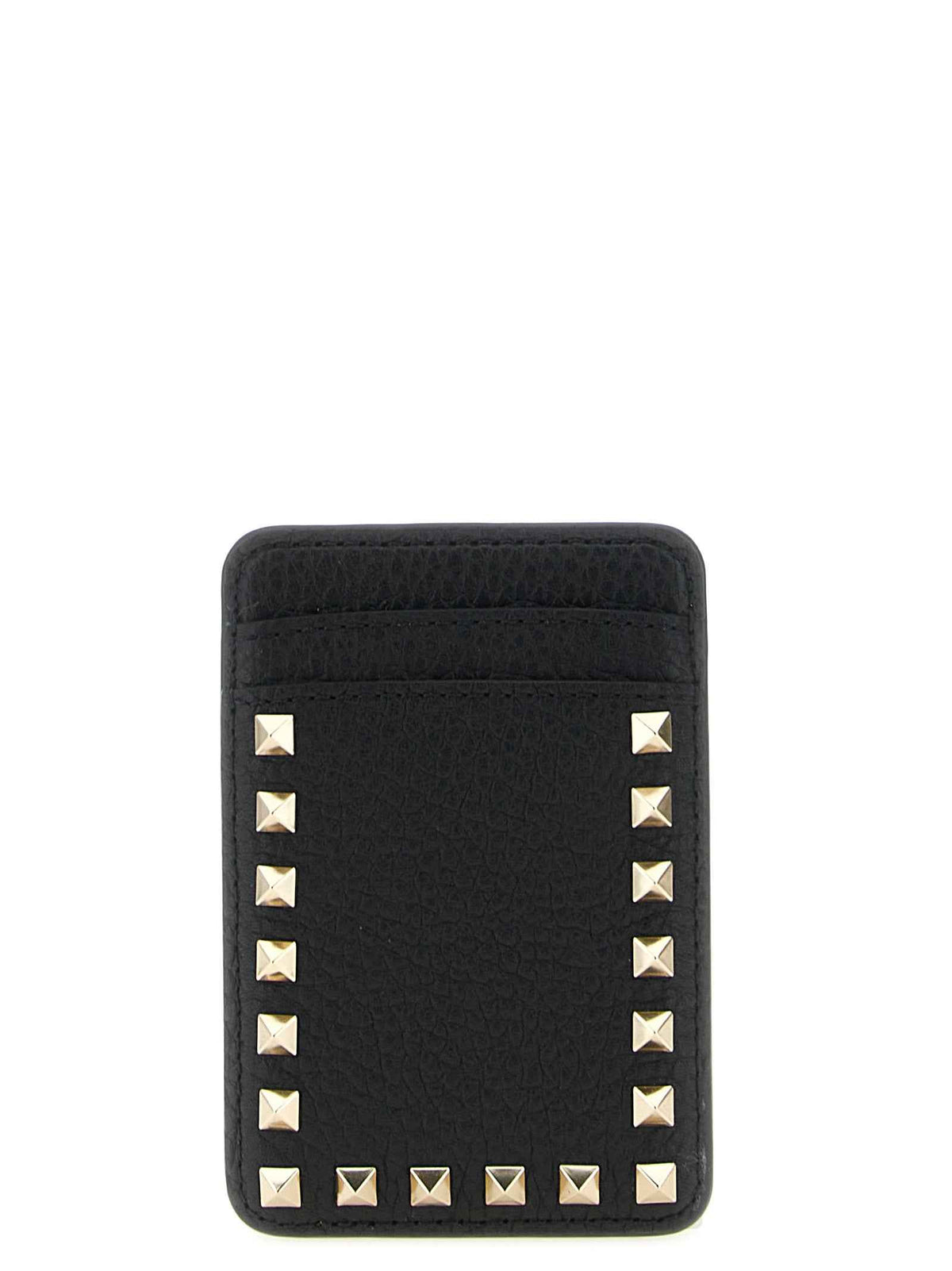 Valentino Garavani Black Calfskin Cardholder