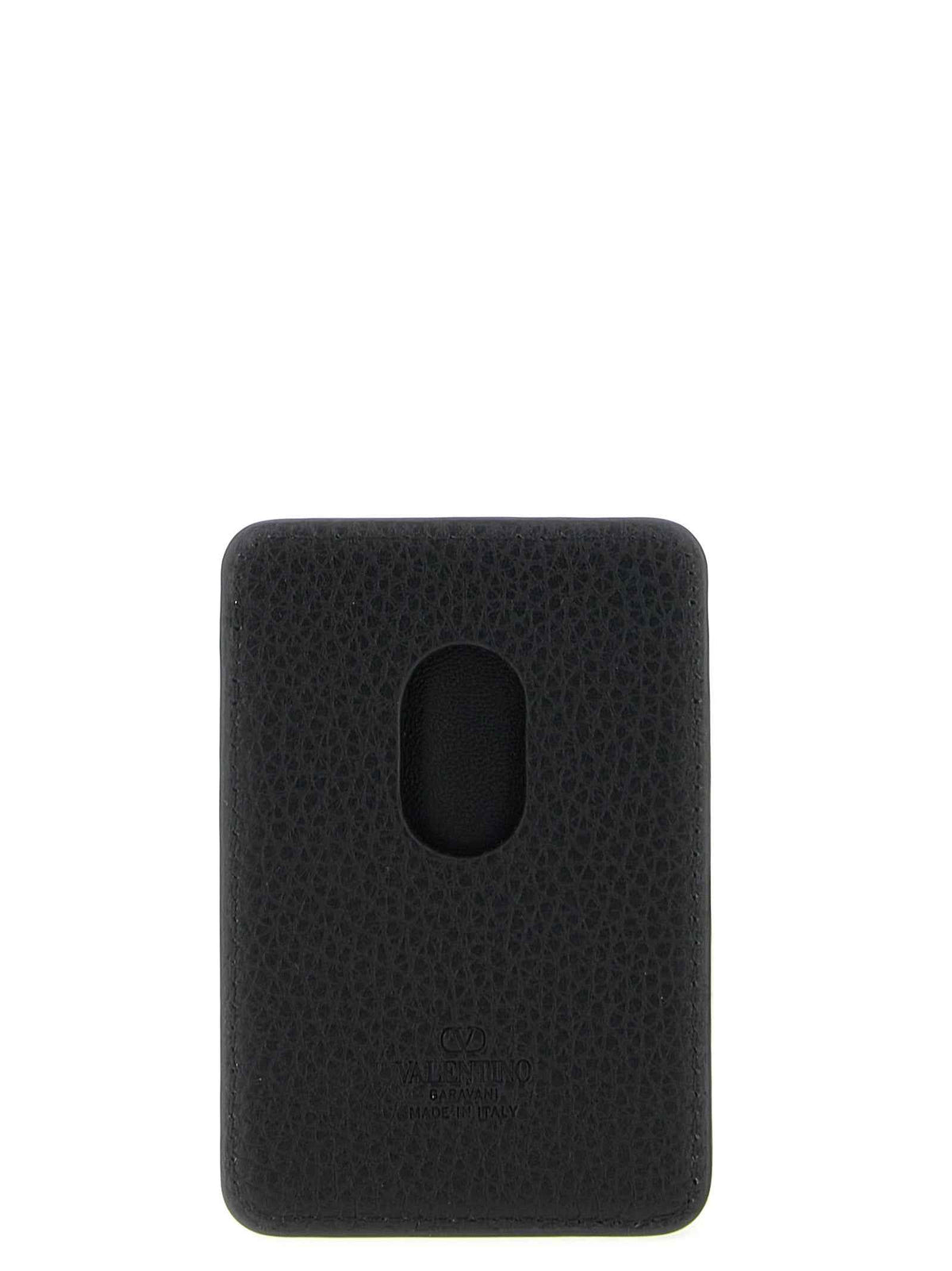 Valentino Garavani Black Calfskin Cardholder