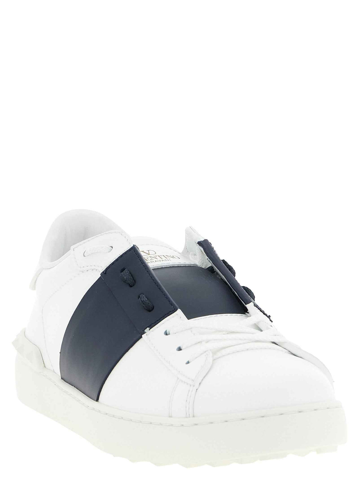 Valentino Garavani Blue Calfskin Low Top Sneakers