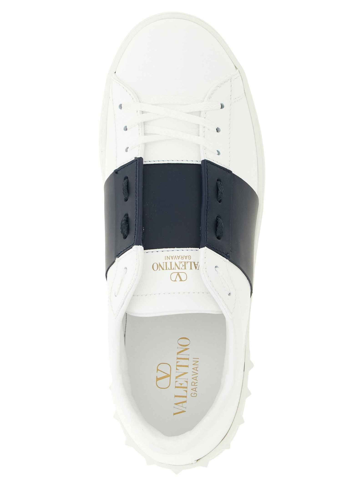 Valentino Garavani Blue Calfskin Low Top Sneakers
