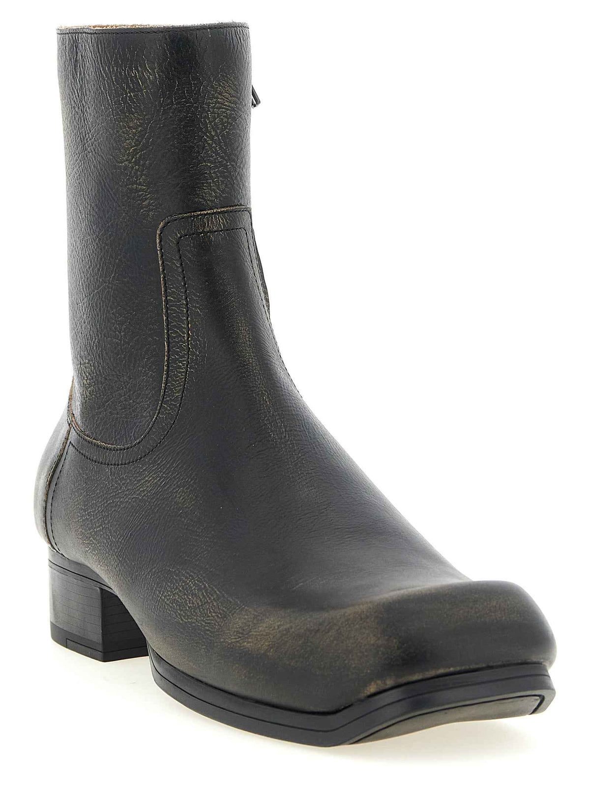 Maison Margiela Black Calfskin Ankle Boots