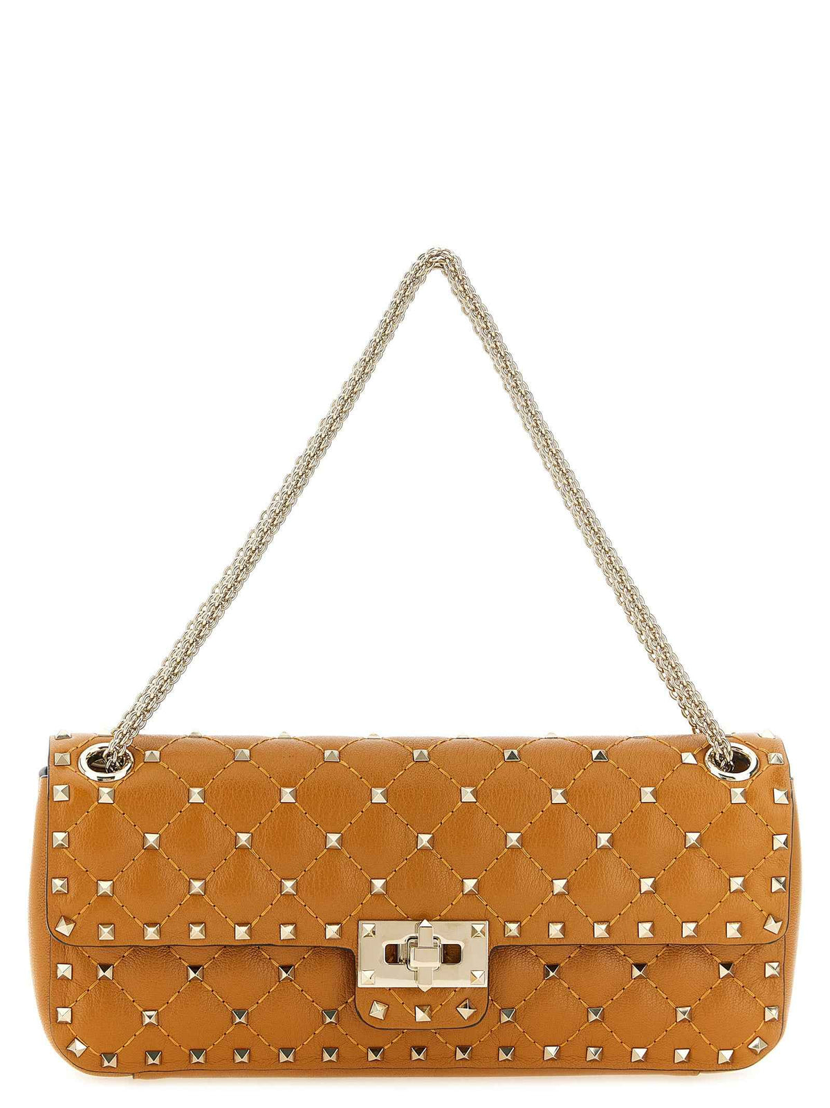Valentino Garavani Orange Goatskin Shoulder Bag