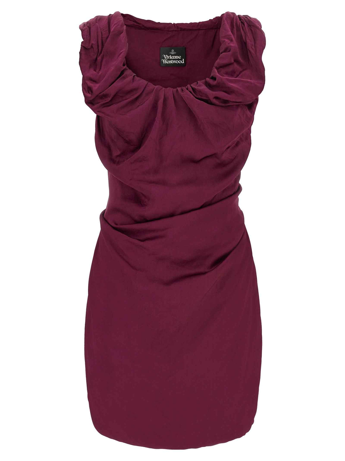 Vivienne Westwood Bordeaux Viscose Short Dress