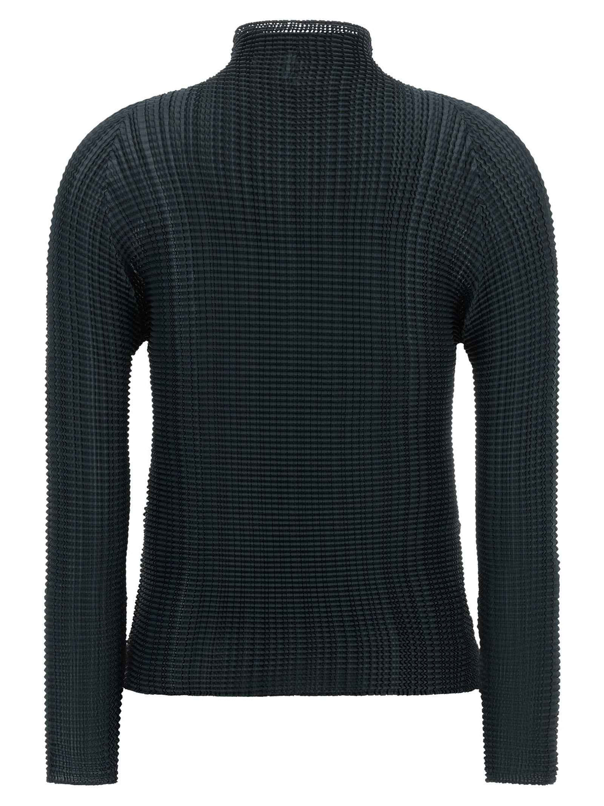 Issey Miyake Blue Polyester Cardigan