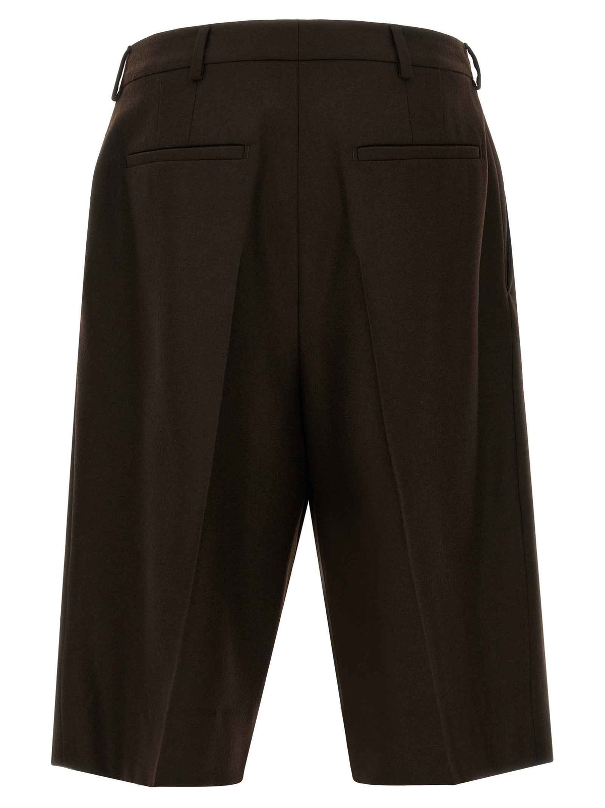 Saint Laurent Brown Wool Bermuda Shorts
