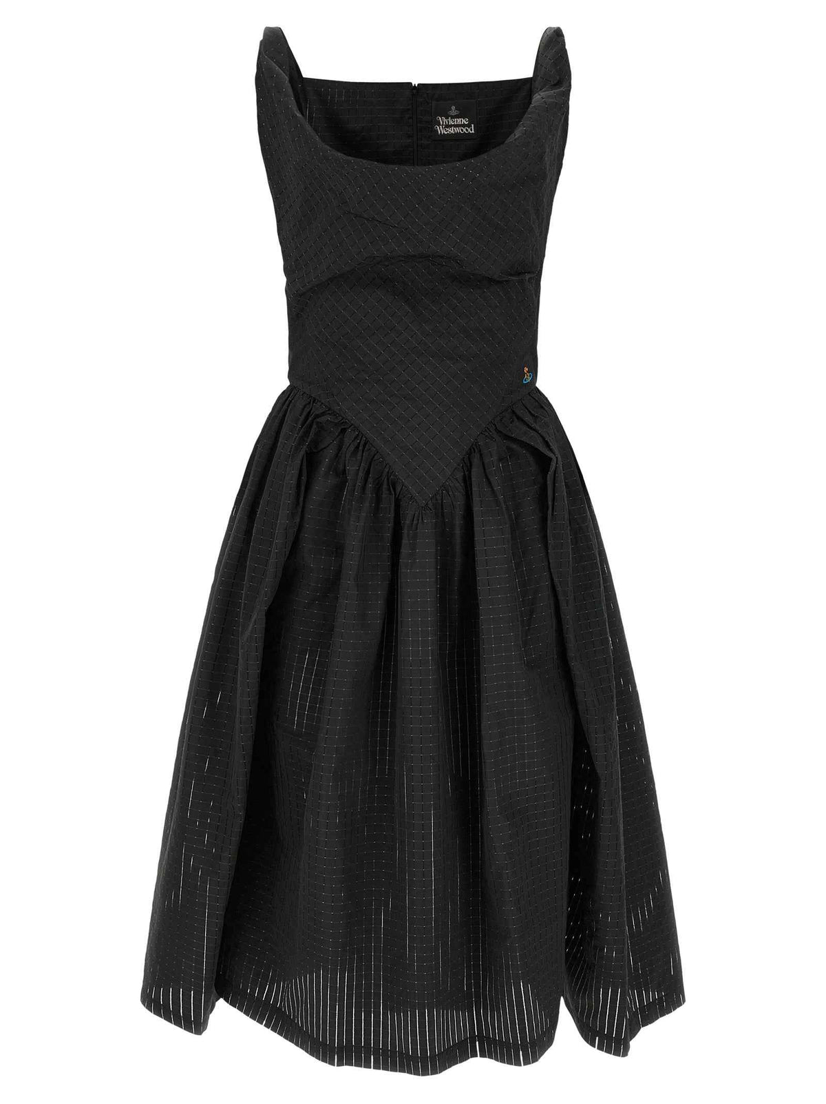 Vivienne Westwood Black Polyester Midi Dress