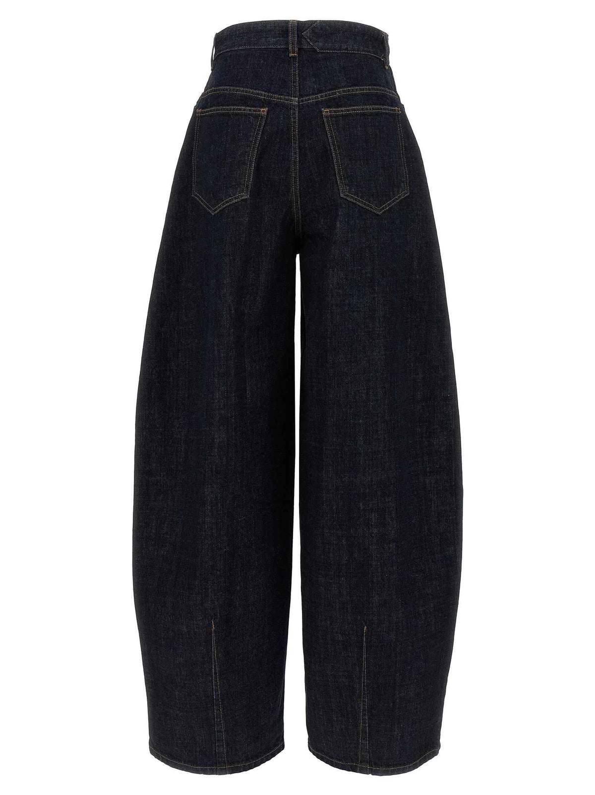 Jacquemus Blue Cotton High-Waisted Jean