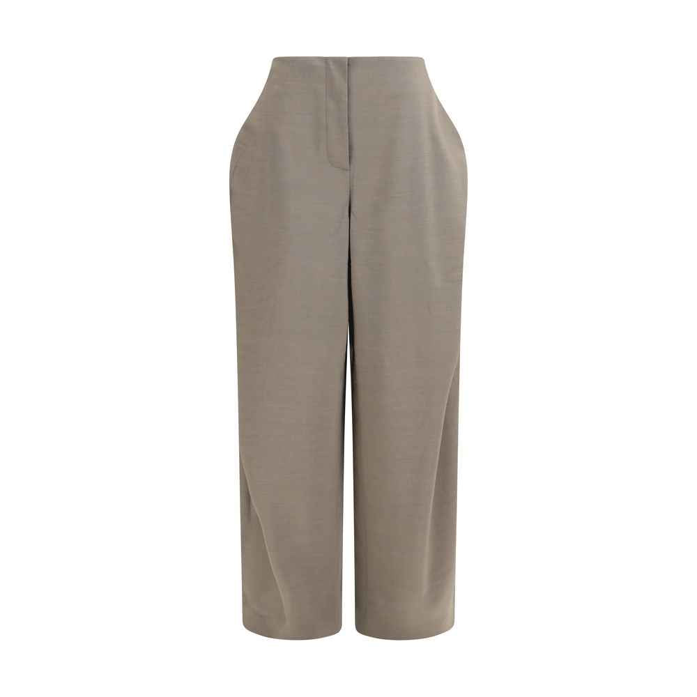 Jacquemus Gray Wool Oves Aries Flared Pants