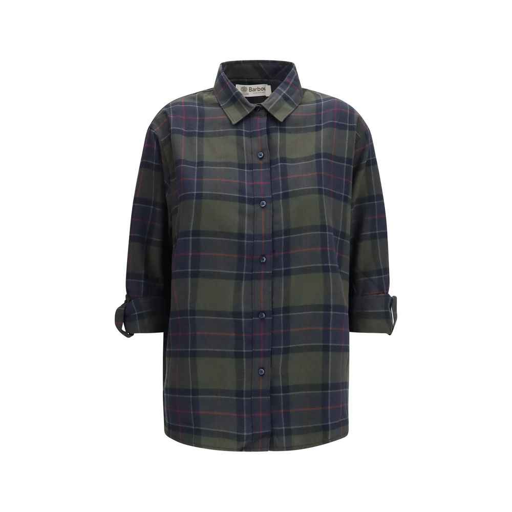 Barbour Brown Cotton Pattern Shirt