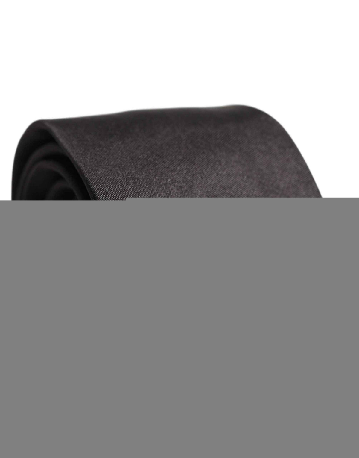 Dolce & Gabbana Black Satin 100% Silk Adjustable Tied Men Necktie Tie