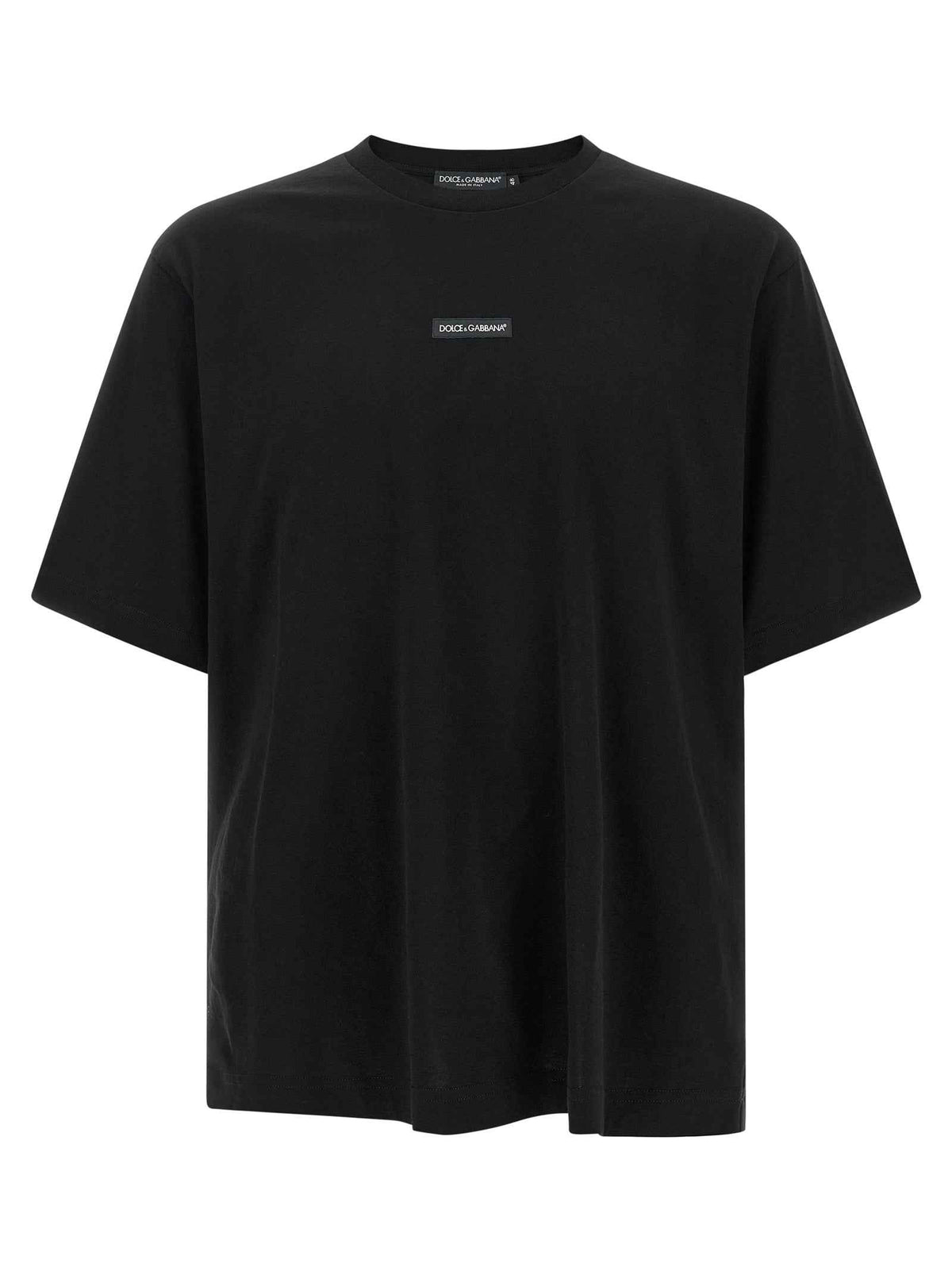 Dolce & Gabbana Black Cotton T-Shirt