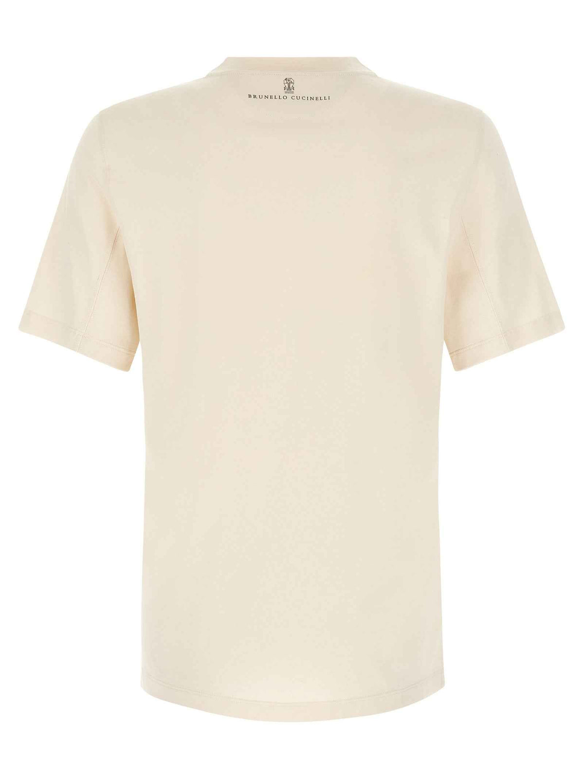 Brunello Cucinelli White Cotton T-Shirt