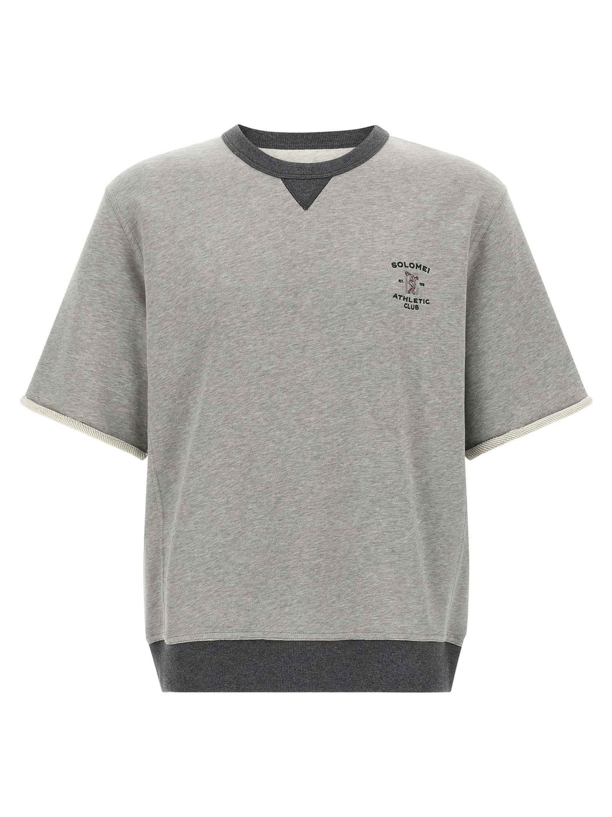 Brunello Cucinelli Gray Cotton Sweatshirt
