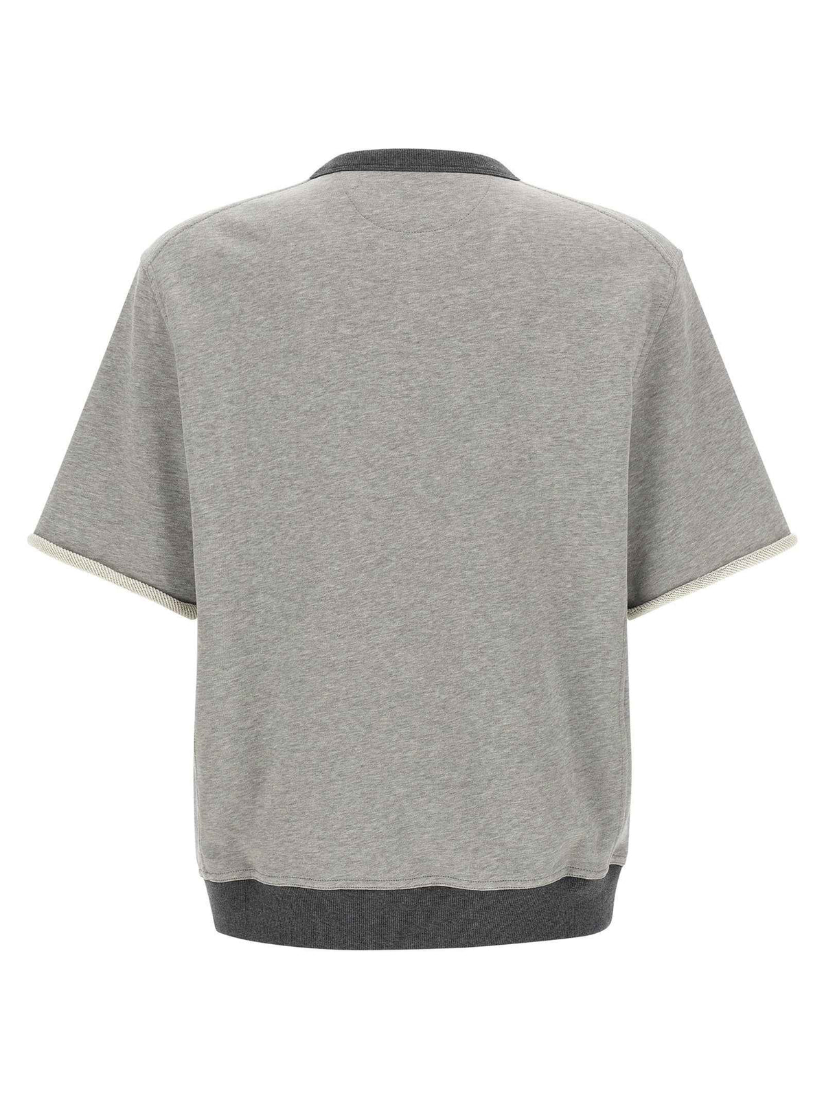 Brunello Cucinelli Gray Cotton Sweatshirt