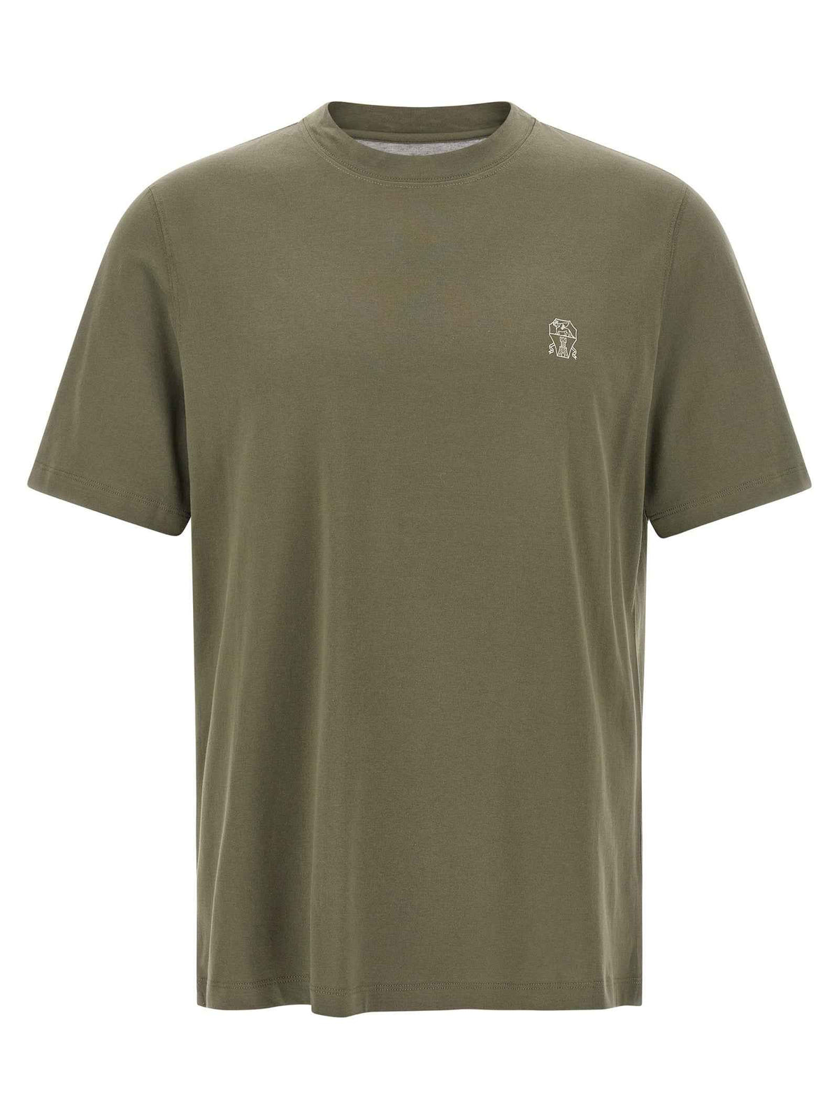 Brunello Cucinelli Bicolor Cotton T-Shirt