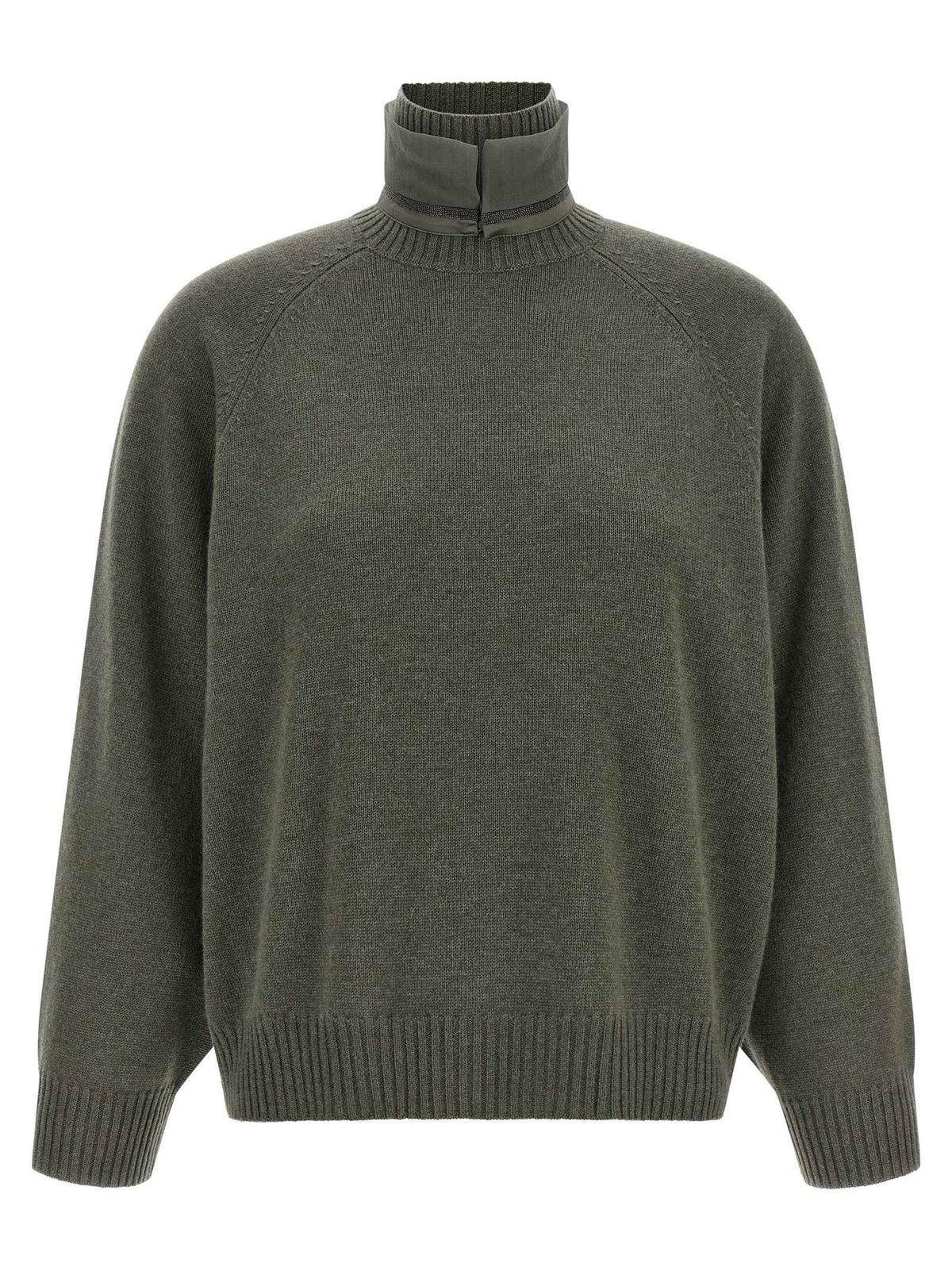 Brunello Cucinelli Bicolor Cashmere Cardigan