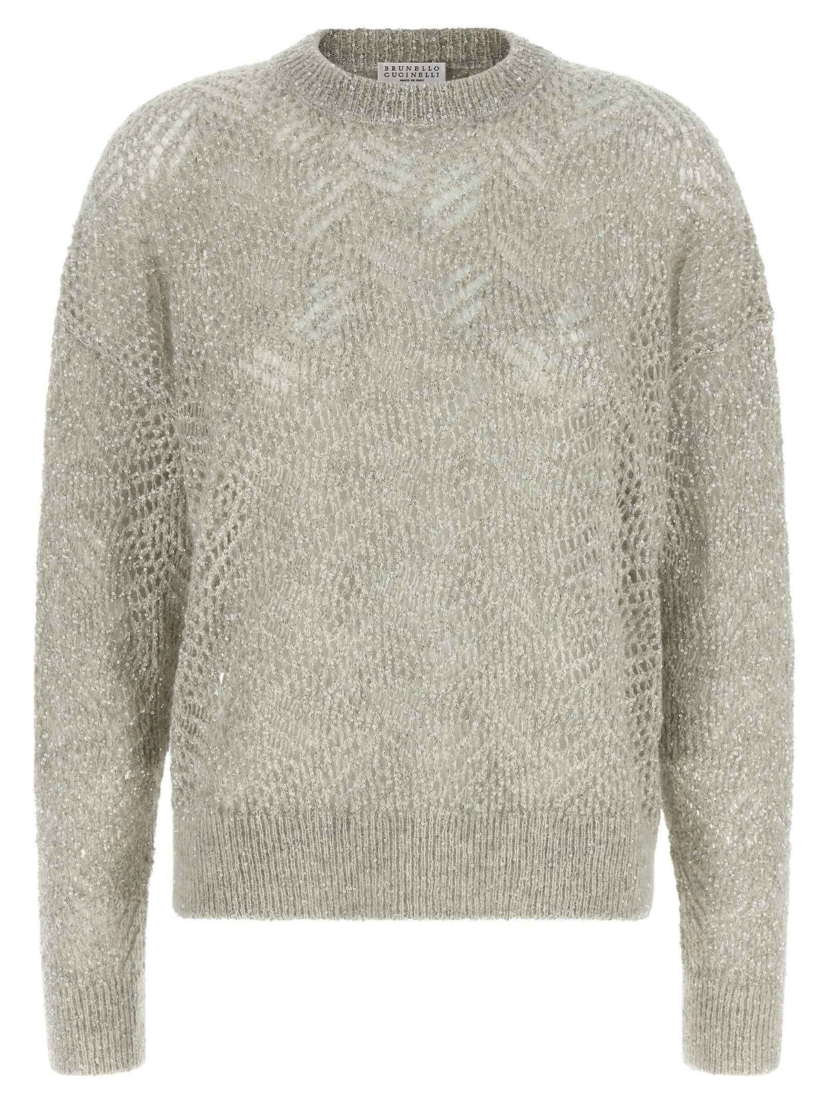 Brunello Cucinelli Gray Polyamide Cardigan