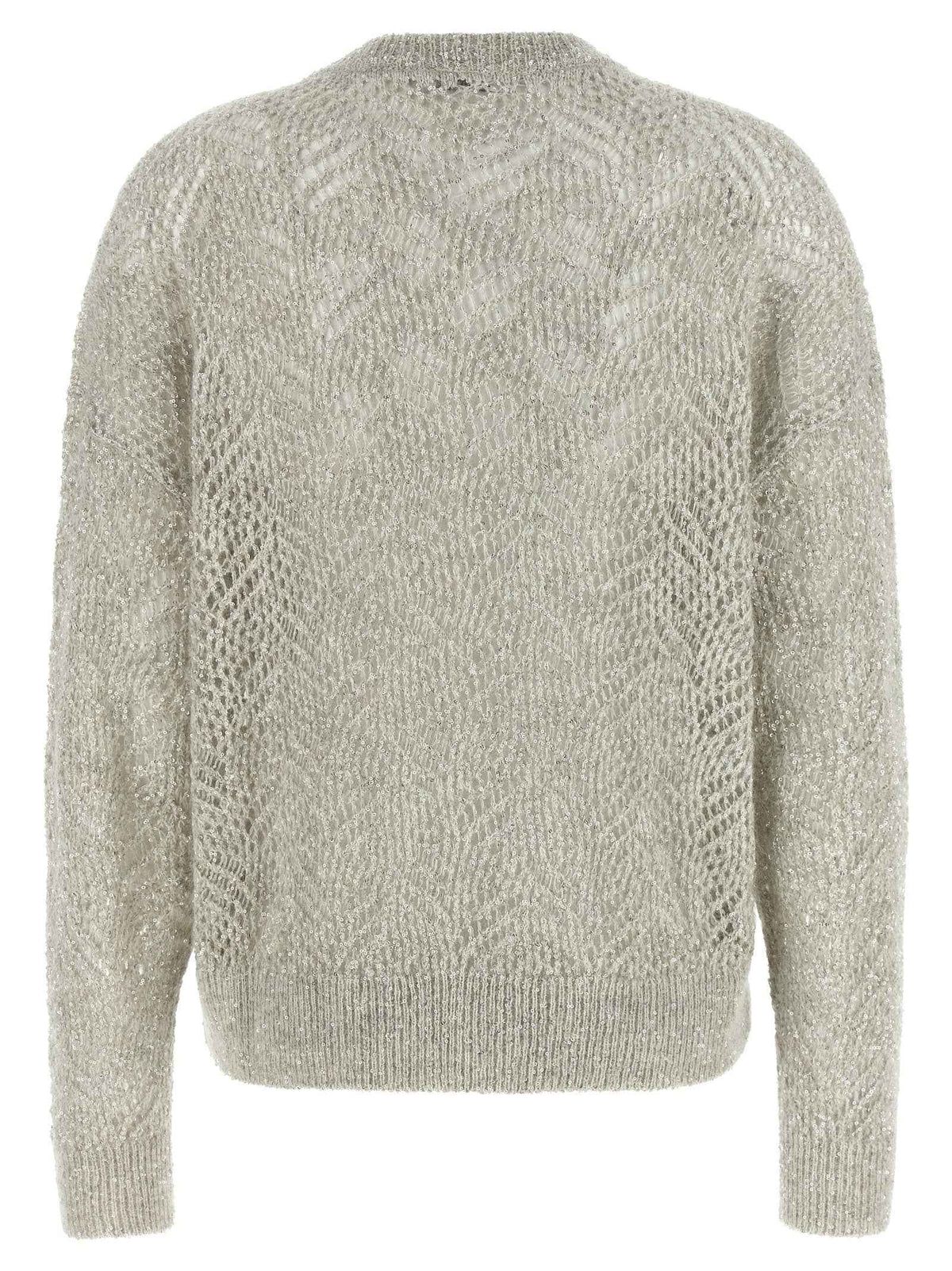 Brunello Cucinelli Gray Polyamide Cardigan
