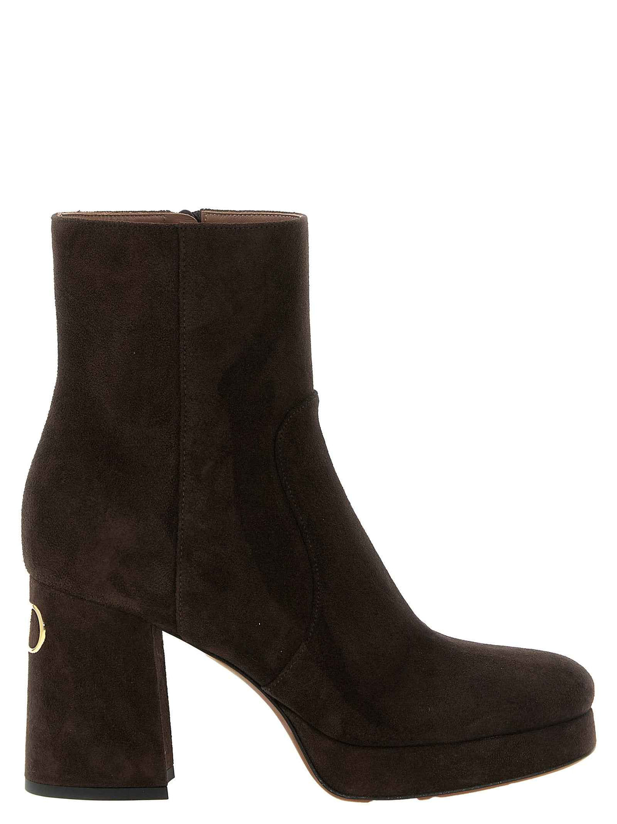 Valentino Garavani Brown Calfskin Ankle Boots