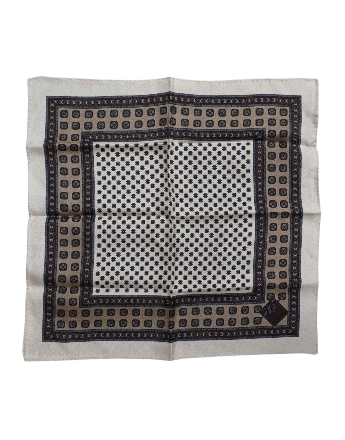 Dolce & Gabbana Multicolor Geometric Handkerchief Pocket Scarf