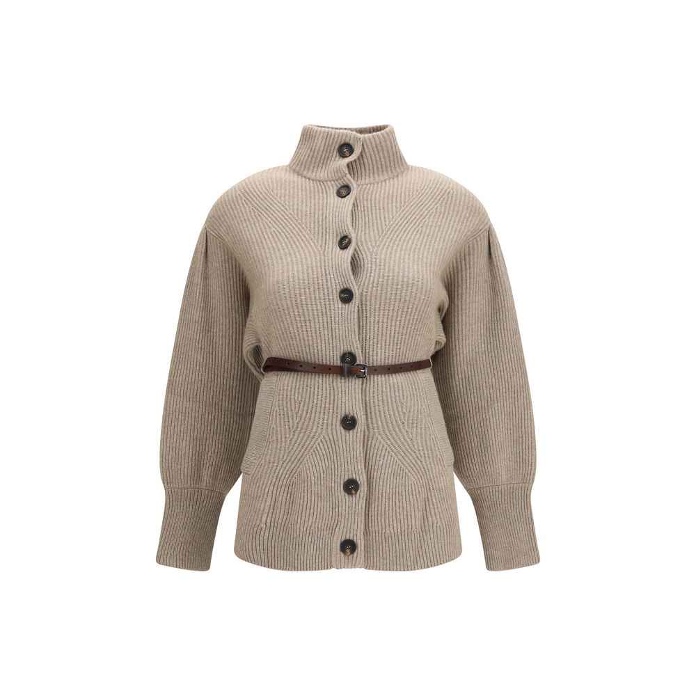 Brunello Cucinelli Beige Wool Oves Aries Cardigan