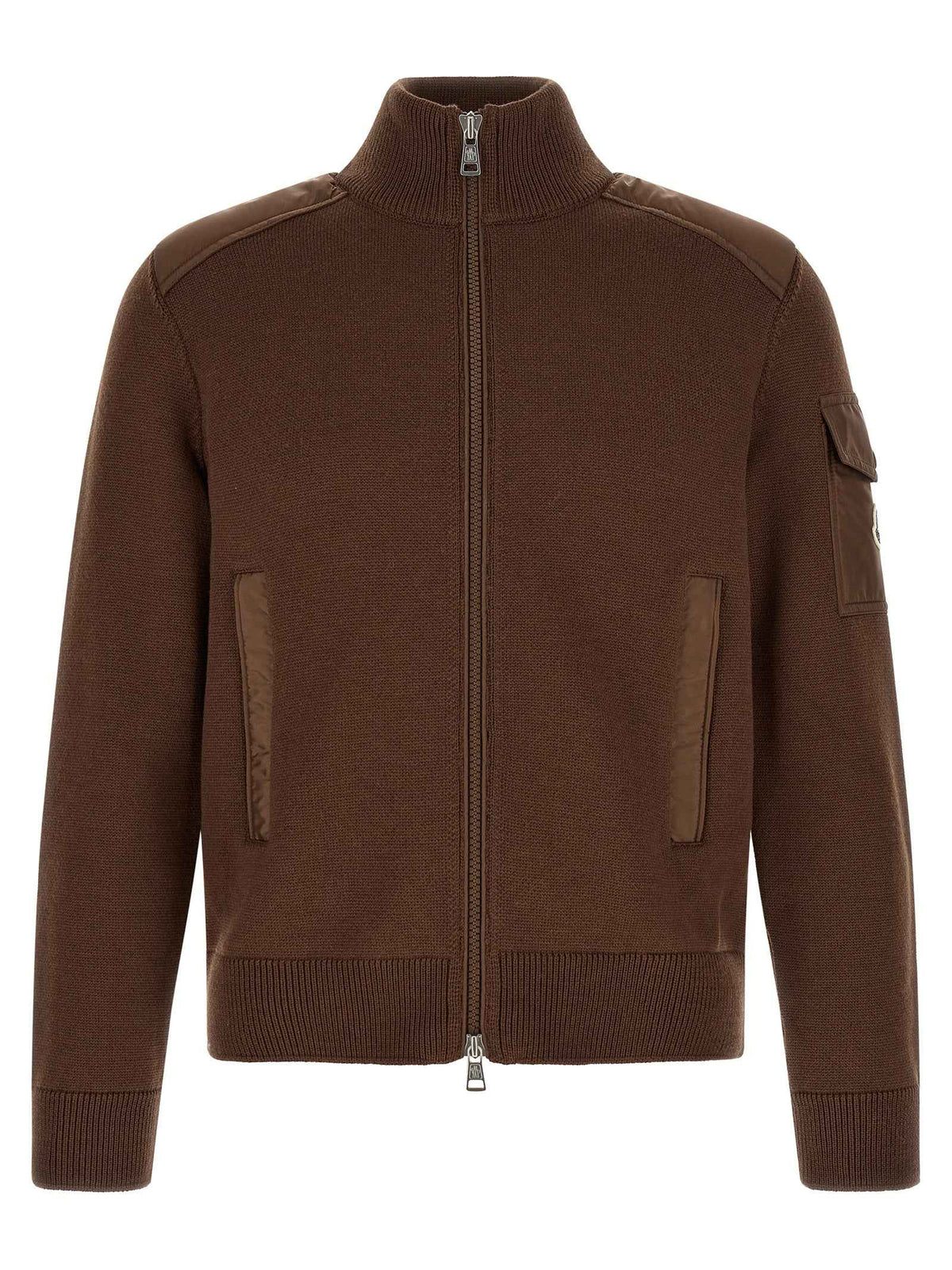 Moncler Brown Polyamide Cardigan