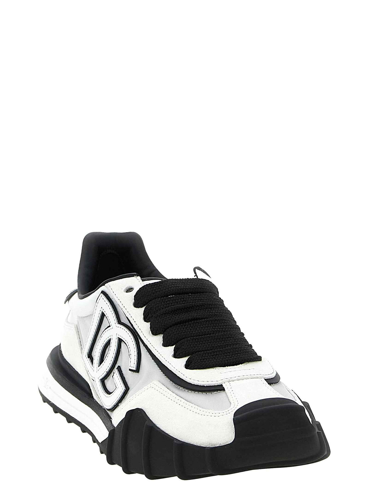 Dolce & Gabbana Bicolor Polyamide Athletic Sneakers