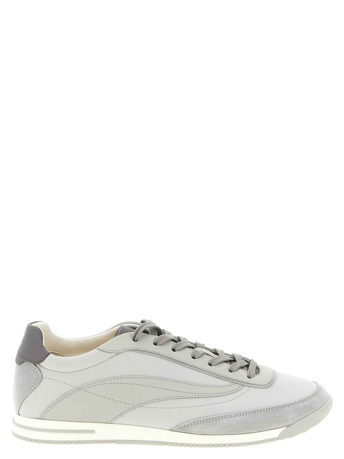 Brunello Cucinelli Gray Polyethylene Low Top Sneakers