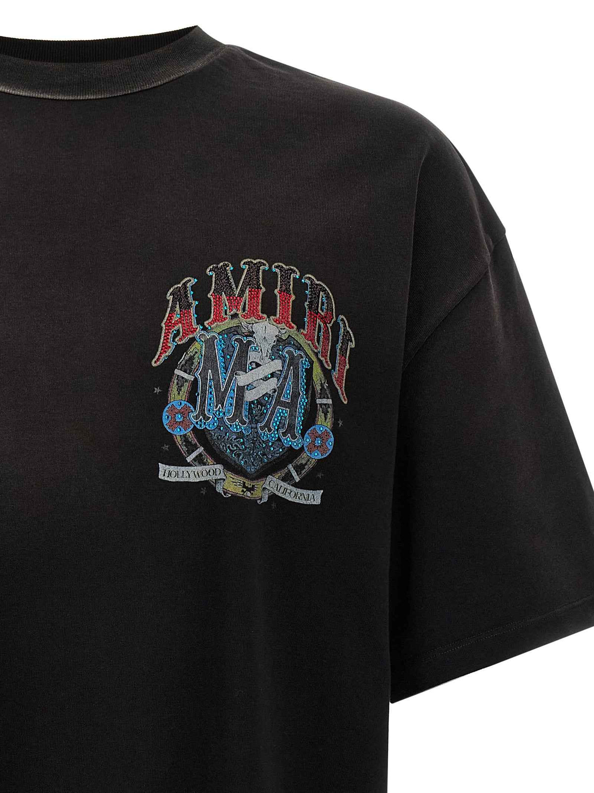 Amiri Black Cotton T-Shirt
