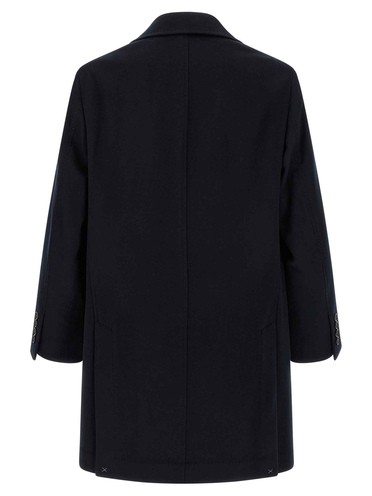 Brunello Cucinelli Blue Virgin Wool Coat