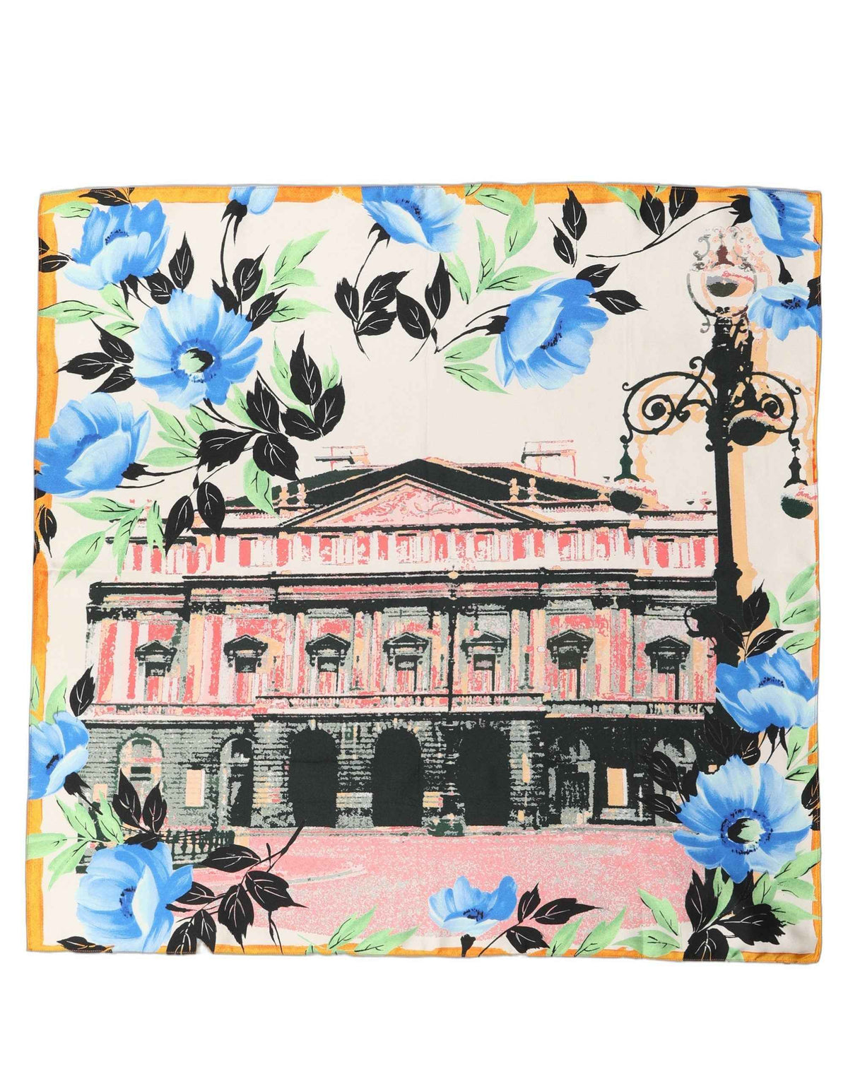 Dolce & Gabbana Multicolor Printed Silk Square Foulard Scarf