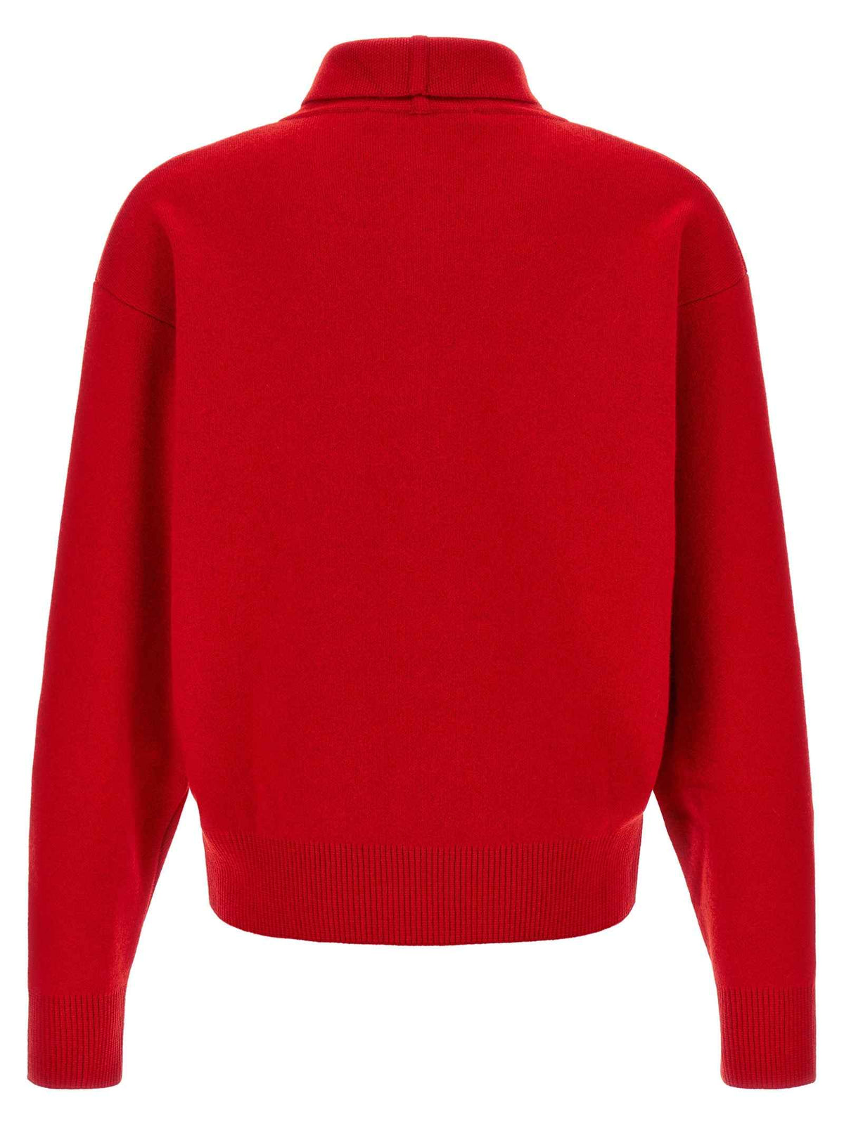 Jacquemus Red Merino Wool Cardigan