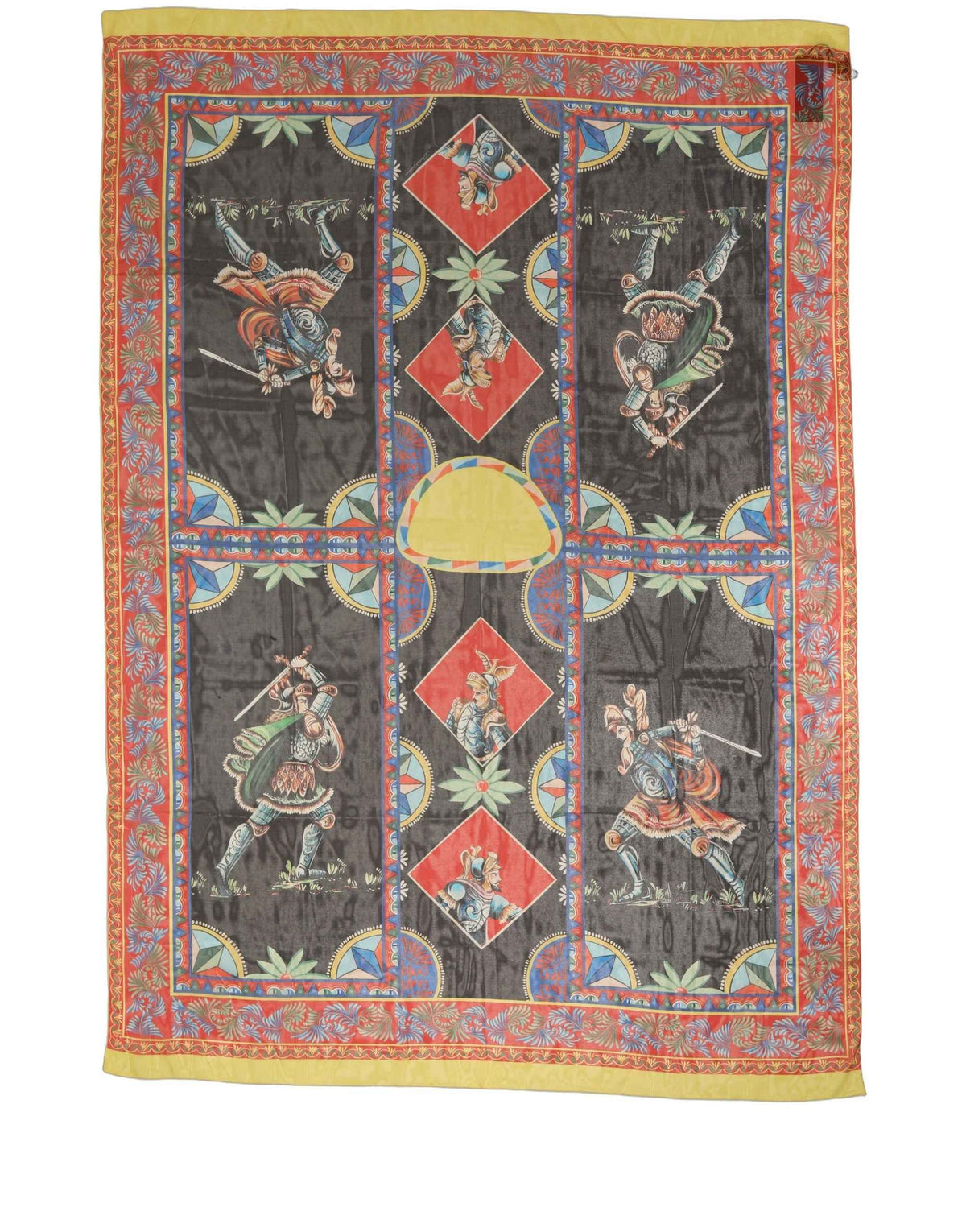 Dolce & Gabbana Multicolor Silk Printed Shawl Stole Scarf
