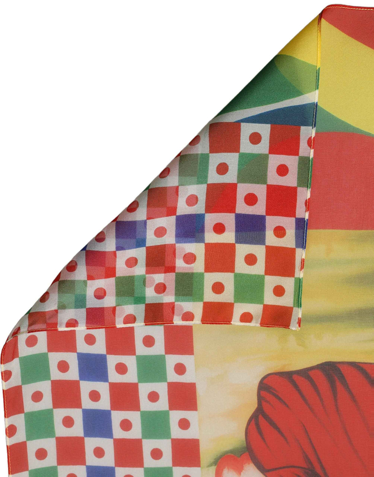 Dolce & Gabbana Multicolor Silk Printed Square Foulard Scarf