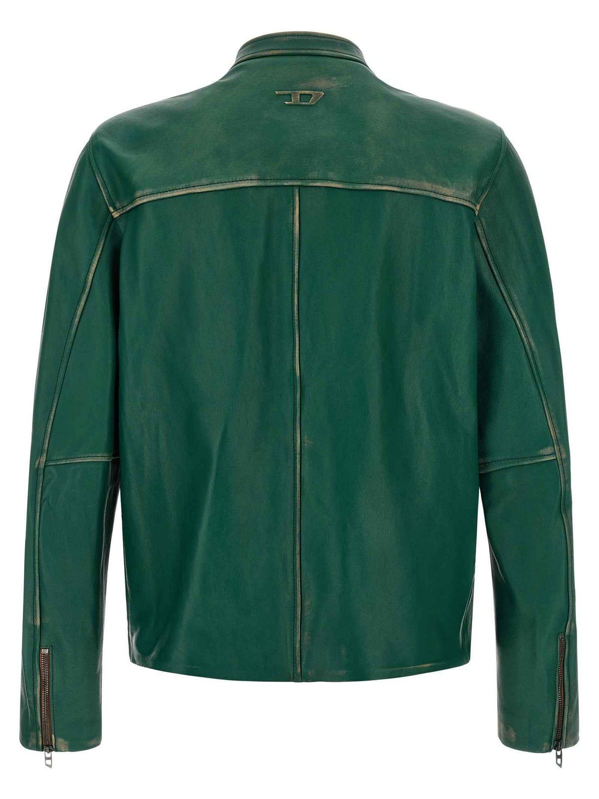 Diesel Bicolor Lamb Leather Leather Jacket