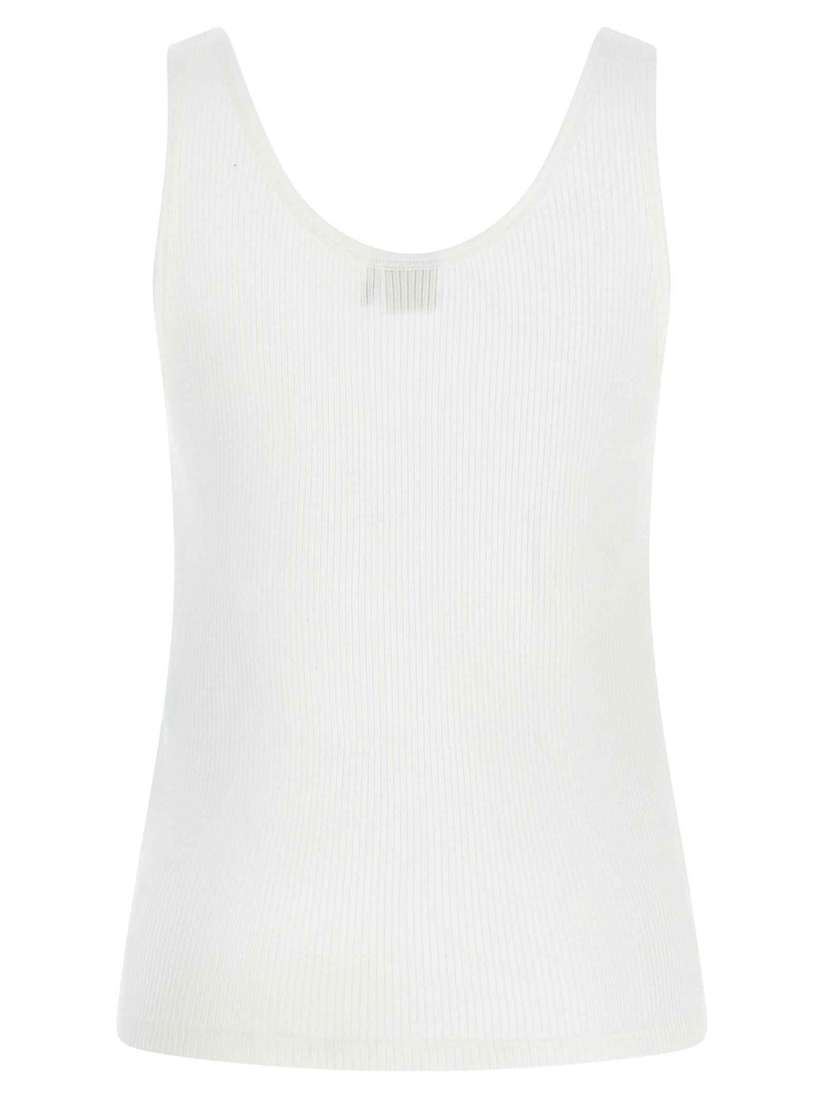 Chloé White Cotton Tank Tops