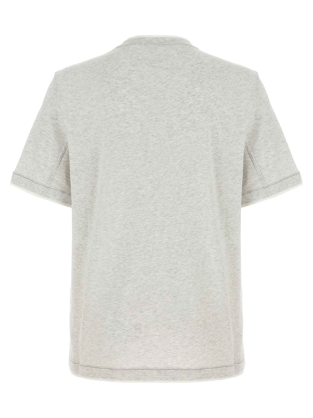 Brunello Cucinelli Gray Cotton T-Shirt